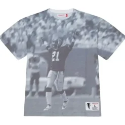 Mitchell & Ness T-Shirts & Tops-4Th And Goal Sublimated S/S Tee Atlanta Falcons Deion Sanders
