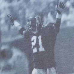 Mitchell & Ness T-Shirts & Tops-4Th And Goal Sublimated S/S Tee Atlanta Falcons Deion Sanders