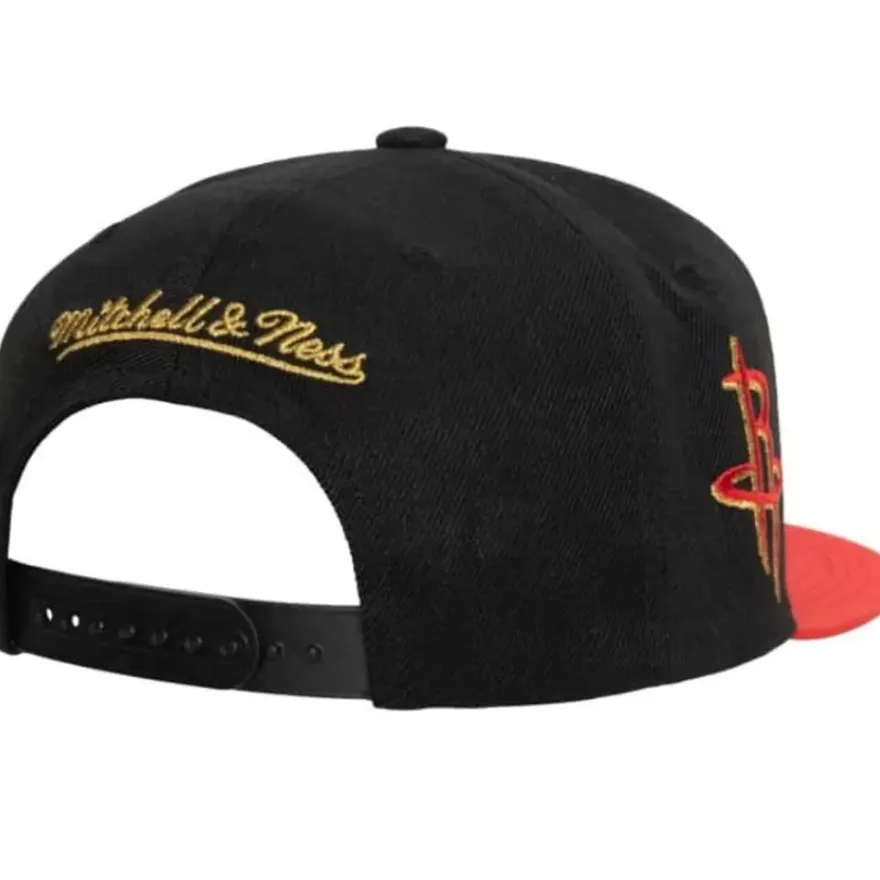 Mitchell & Ness Snapback-75Th Anniversary Gold Snapback Houston Rockets