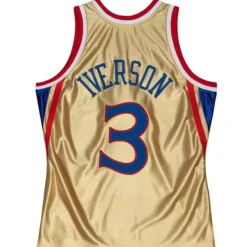 Mitchell & Ness Nba Swingman-75Th Anniversary Gold Swingman Allen Iverson Philadelphia 76Ers 1996-97 Jersey