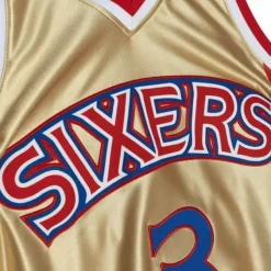 Mitchell & Ness Nba Swingman-75Th Anniversary Gold Swingman Allen Iverson Philadelphia 76Ers 1996-97 Jersey
