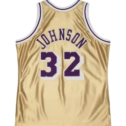 Mitchell & Ness Nba Swingman-75Th Anniversary Gold Swingman Magic Johnson Los Angeles Lakers 1984-85 Jersey