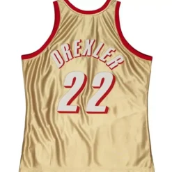 Mitchell & Ness Nba Swingman-75Th Anniversary Gold Swingman Clyde Drexler Portland Trail Blazers 1991-92 Jersey