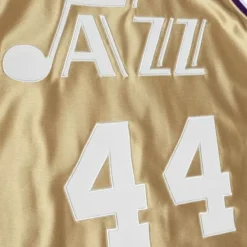 Mitchell & Ness Nba Swingman-75Th Anniversary Gold Swingman Pete Maravich Utah Jazz 1974-75 Jersey