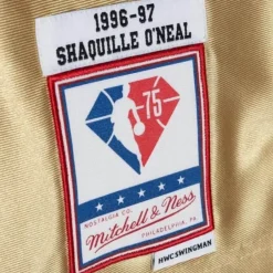 Mitchell & Ness Nba Swingman-75Th Anniversary Gold Swingman Shaquille O'Neal Los Angeles Lakers 1996-97 Jersey