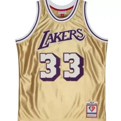 Mitchell & Ness Nba Swingman-75Th Gold Swingman Kareem Abdul-Jabbar Los Angeles Lakers 1983 Jersey