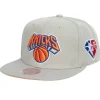 Mitchell & Ness Snapback-75Th Silver Snapback New York Knicks