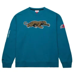 Mitchell & Ness Hoodies & Sweatshirts-There And Back Fleece Crew Jacksonville Jaguars