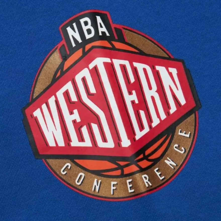 Mitchell & Ness Hoodies & Sweatshirts-There And Back Fleece Crew Golden State Warriors