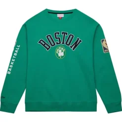 Mitchell & Ness Hoodies & Sweatshirts-There And Back Fleece Crew Boston Celtics