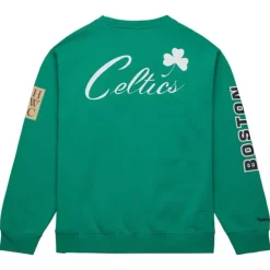 Mitchell & Ness Hoodies & Sweatshirts-There And Back Fleece Crew Boston Celtics