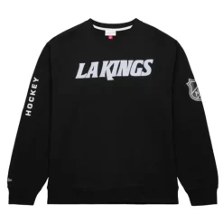 Mitchell & Ness Hoodies & Sweatshirts-There And Back Fleece Crew Current Logo Los Angeles Kings