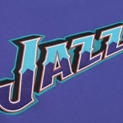 Mitchell & Ness Hoodies & Sweatshirts-There And Back Fleece Crew Utah Jazz