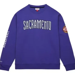 Mitchell & Ness Hoodies & Sweatshirts-There And Back Fleece Crew Sacramento Kings
