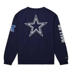 Mitchell & Ness Hoodies & Sweatshirts-There And Back Fleece Crew Dallas Cowboys