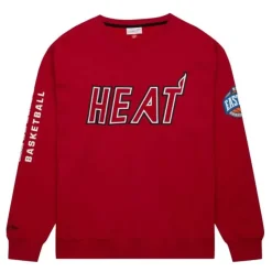 Mitchell & Ness Hoodies & Sweatshirts-There And Back Fleece Crew Miami Heat