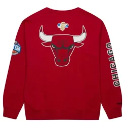 Mitchell & Ness Hoodies & Sweatshirts-There And Back Fleece Crew Chicago Bulls
