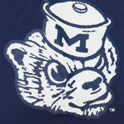 Mitchell & Ness Hoodies & Sweatshirts-There And Back Fleece Crew University Of Michigan