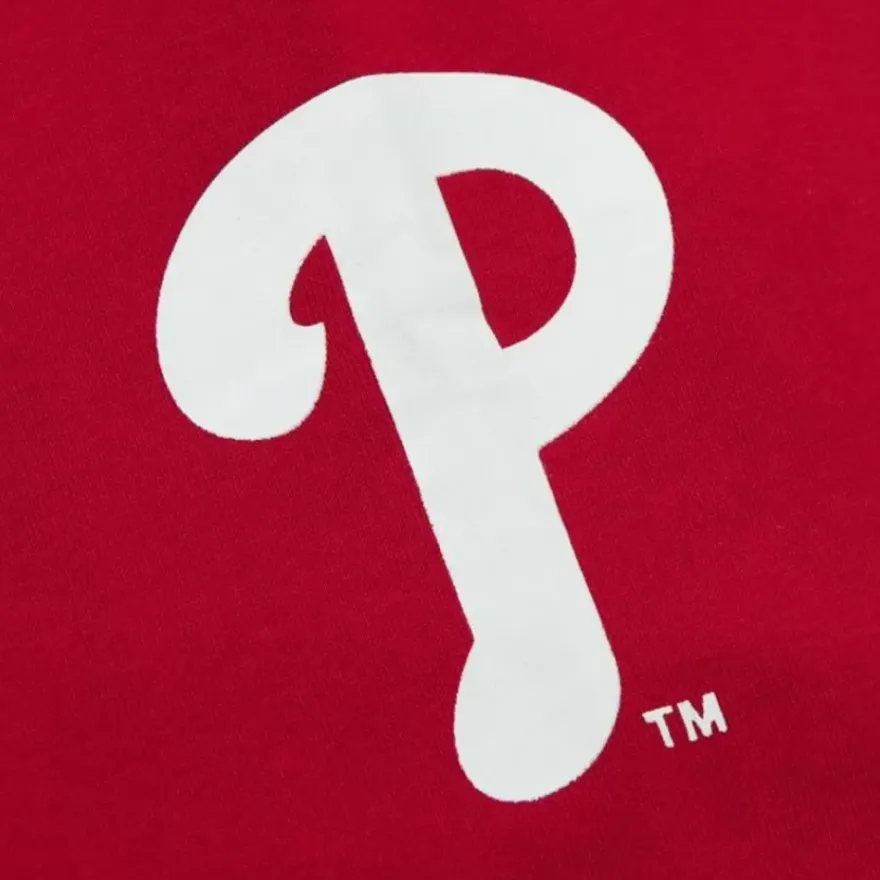 Mitchell & Ness Hoodies & Sweatshirts-There And Back Fleece Crew Current Logo Philadelphia Phillies