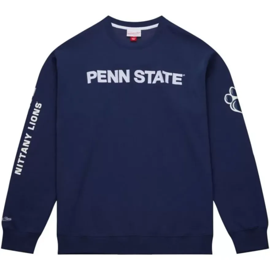 Mitchell & Ness Hoodies & Sweatshirts-There And Back Fleece Crew Current Logo Penn State University