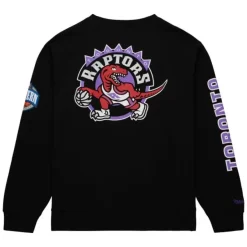 Mitchell & Ness Hoodies & Sweatshirts-There And Back Fleece Crew Toronto Raptors