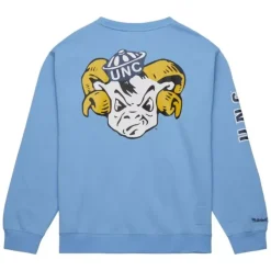 Mitchell & Ness Hoodies & Sweatshirts-There And Back Fleece Crew University Of North Carolina