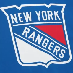 Mitchell & Ness Hoodies & Sweatshirts-There And Back Fleece Crew Current Logo New York Rangers