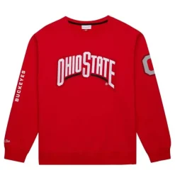 Mitchell & Ness Hoodies & Sweatshirts-There And Back Fleece Crew Ohio State