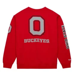 Mitchell & Ness Hoodies & Sweatshirts-There And Back Fleece Crew Ohio State