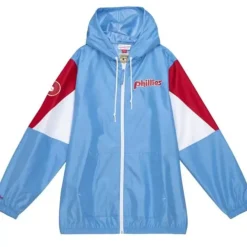 Mitchell & Ness Jackets & Outerwear-Throw It Back Full Zip Windbreaker Philadelphia Phillies