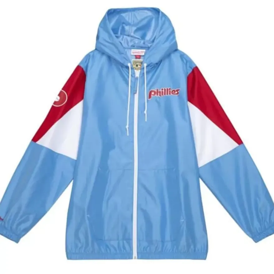 Mitchell & Ness Jackets & Outerwear-Throw It Back Full Zip Windbreaker Philadelphia Phillies