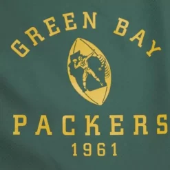 Mitchell & Ness Jackets & Outerwear-Throw It Back Full Zip Windbreaker Green Bay Packers
