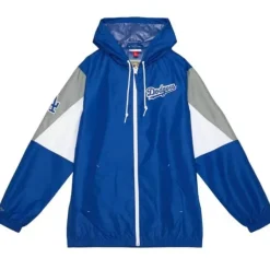 Mitchell & Ness Jackets & Outerwear-Throw It Back Full Zip Windbreaker Los Angeles Dodgers