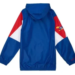 Mitchell & Ness Jackets & Outerwear-Throw It Back Full Zip Windbreaker University Of Kansas