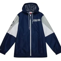 Mitchell & Ness Jackets & Outerwear-Throw It Back Full Zip Windbreaker Georgetown University