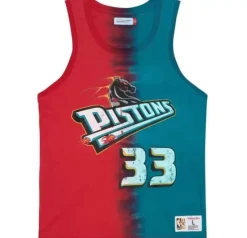 Mitchell & Ness T-Shirts & Tops-Tie Dye Cotton N&N Tank Detroit Pistons Grant Hill