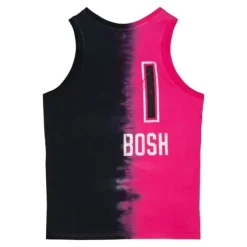 Mitchell & Ness T-Shirts & Tops-Tie Dye Cotton N&N Tank Miami Heat Chris Bosh