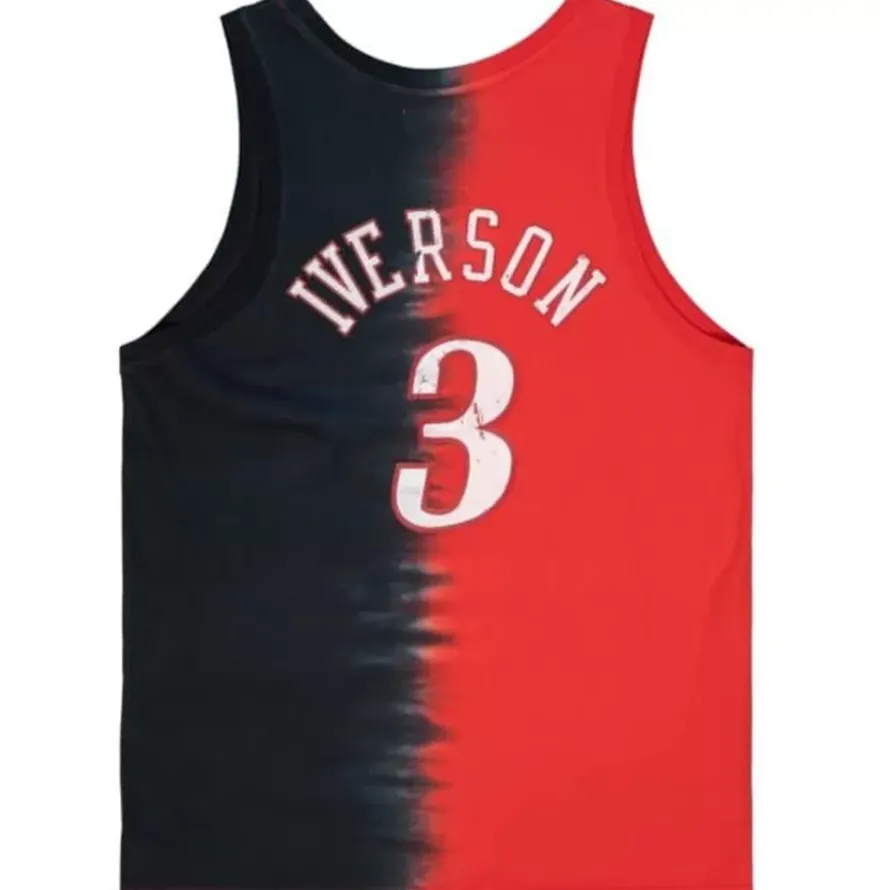 Mitchell & Ness T-Shirts & Tops-Tie Dye Cotton N&N Tank Philadelphia 76Ers Allen Iverson