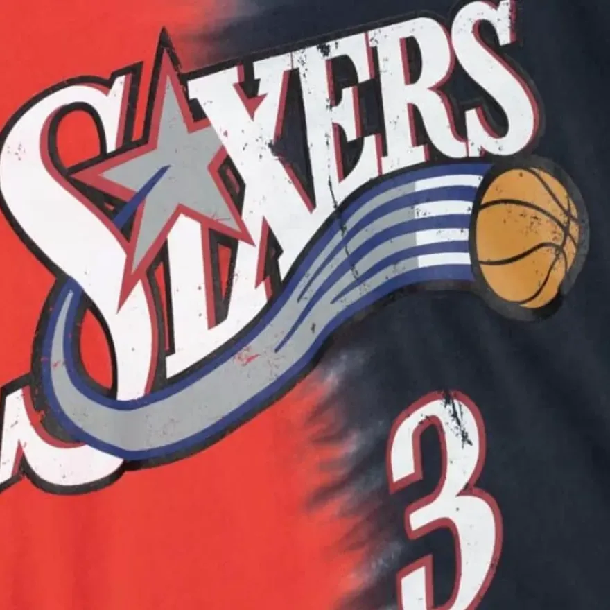 Mitchell & Ness T-Shirts & Tops-Tie Dye Cotton N&N Tank Philadelphia 76Ers Allen Iverson