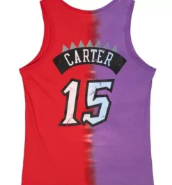 Mitchell & Ness T-Shirts & Tops-Tie Dye Cotton N&N Tank Toronto Raptors Vince Carter