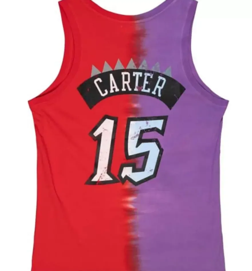 Mitchell & Ness T-Shirts & Tops-Tie Dye Cotton N&N Tank Toronto Raptors Vince Carter