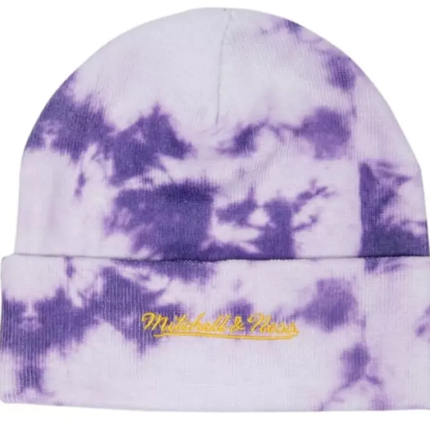 Mitchell & Ness Knit-Tie Dye Knit Beanie Hwc Los Angeles Lakers