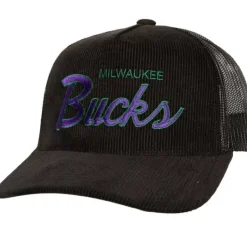 Mitchell & Ness Snapback-Times Up Trucker Hwc Milwaukee Bucks