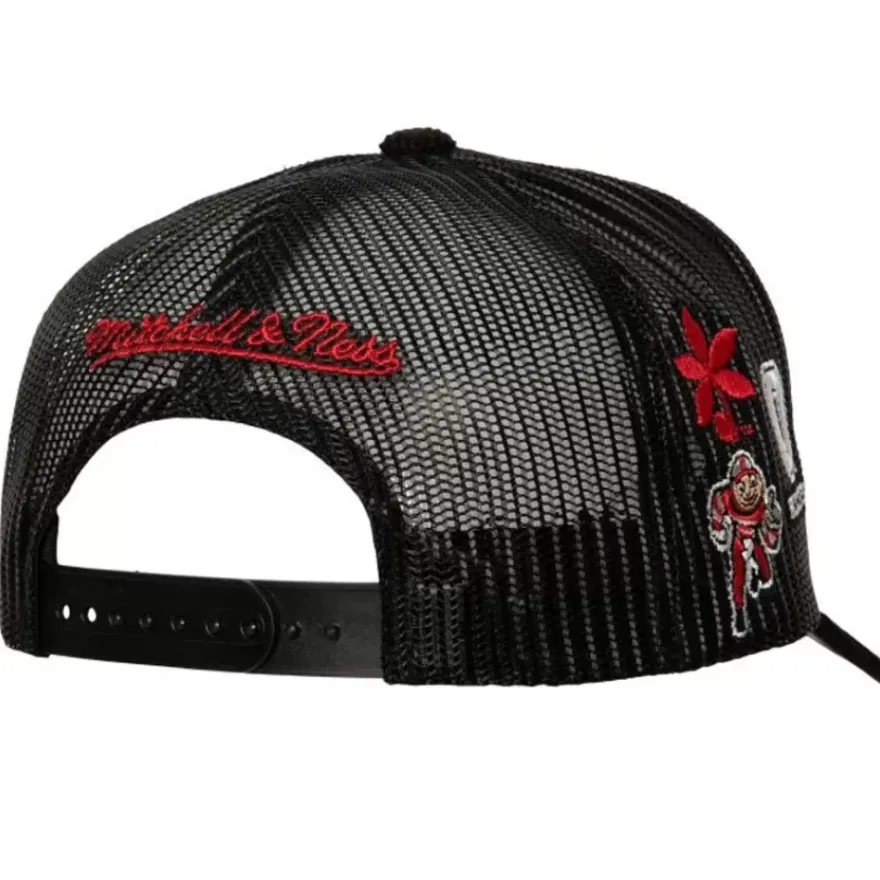 Mitchell & Ness Snapback-Times Up Trucker Ohio State