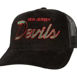 Mitchell & Ness Snapback-Times Up Trucker Vntg New Jersey Devils