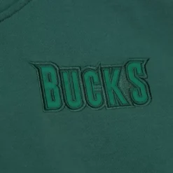 Mitchell & Ness Hoodies & Sweatshirts-Tonal Logo Heavyweight Fleece Milwaukee Bucks