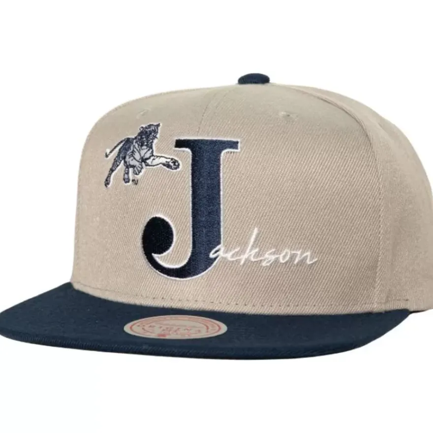 Mitchell & Ness Snapback-Top Letter Snapback Jackson State University