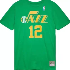 Mitchell & Ness T-Shirts & Tops-Traditional Name & Number Tee Utah Jazz 1993-94 John Stockton