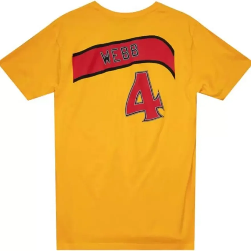 Mitchell & Ness T-Shirts & Tops-Traditional Name & Number Tee Atlanta Hawks 1986-87 Spud Webb