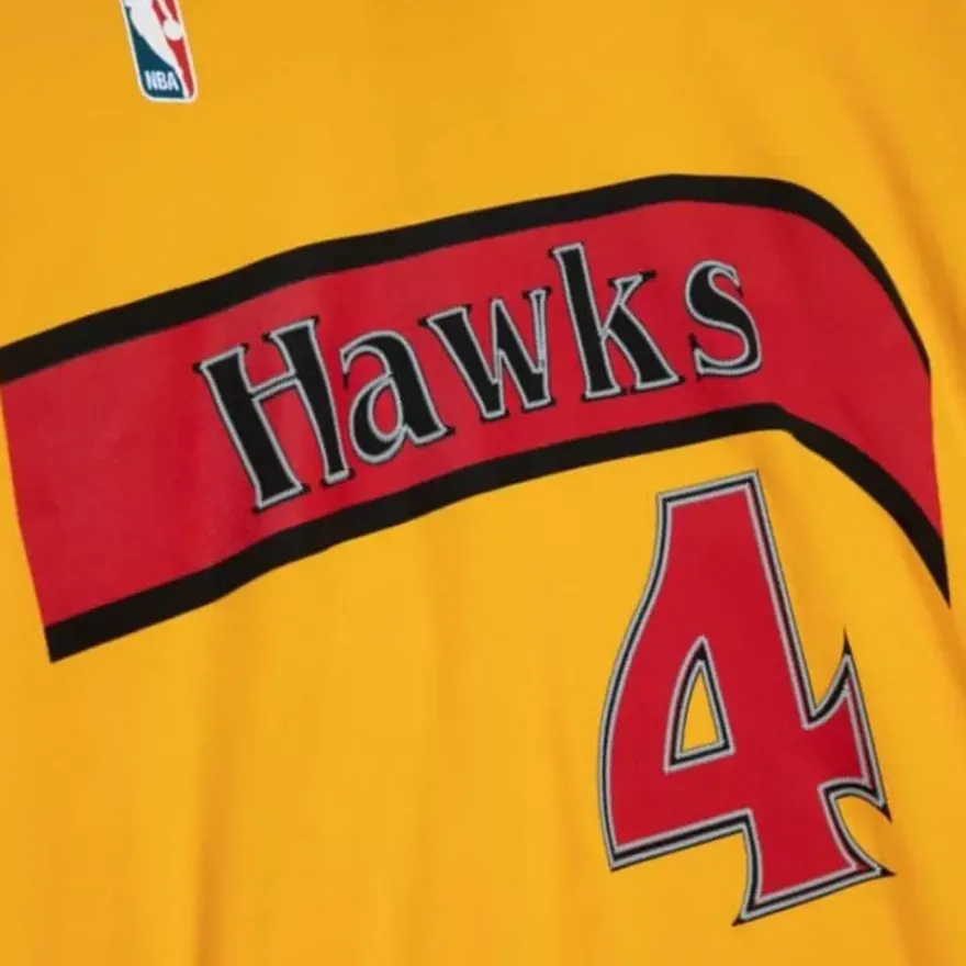 Mitchell & Ness T-Shirts & Tops-Traditional Name & Number Tee Atlanta Hawks 1986-87 Spud Webb